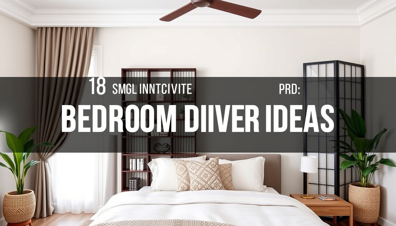 Maximize Your Space: 18 Innovative Bedroom Divider Ideas for Style and Functionality